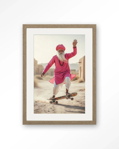 Skating Glory - Moderne Wanddecoratie | Artprint, Glass Art, Wandkleed by Urban Cotton