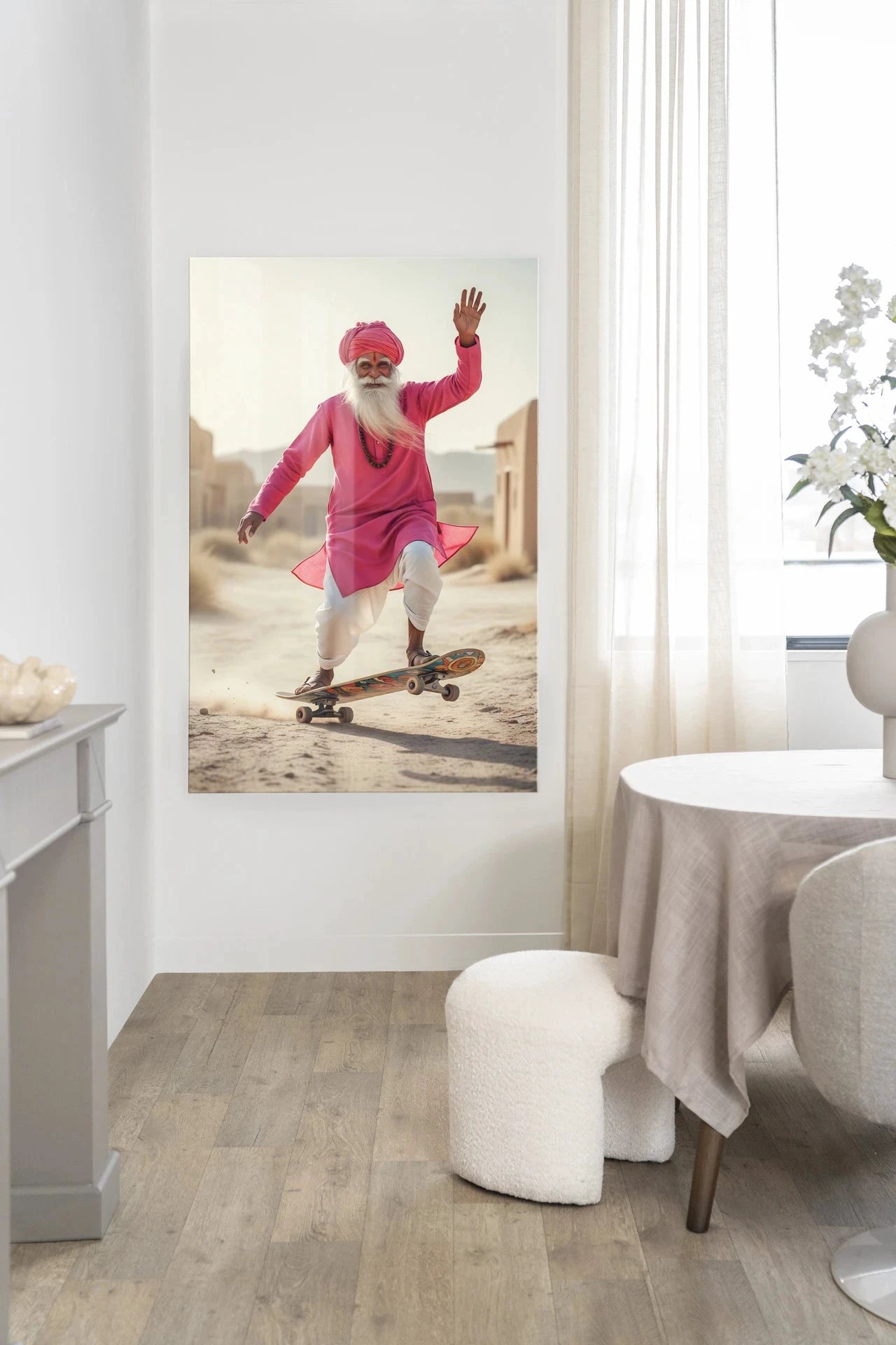 Skating Glory - Moderne Wanddecoratie | Artprint, Glass Art, Wandkleed by Urban Cotton