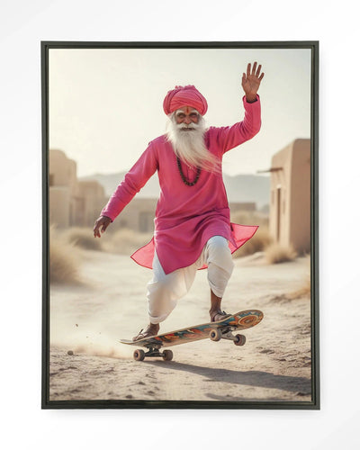 Skating Glory - Moderne Wanddecoratie | Artprint, Glass Art, Wandkleed by Urban Cotton