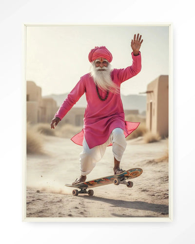 Skating Glory - Moderne Wanddecoratie | Artprint, Glass Art, Wandkleed by Urban Cotton