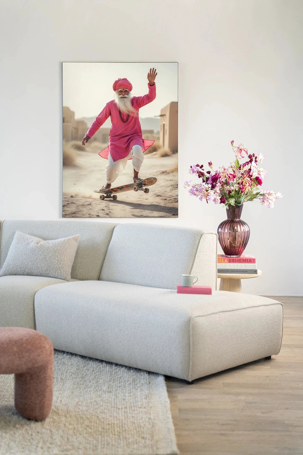 Skating Glory - Moderne Wanddecoratie | Artprint, Glass Art, Wandkleed by Urban Cotton