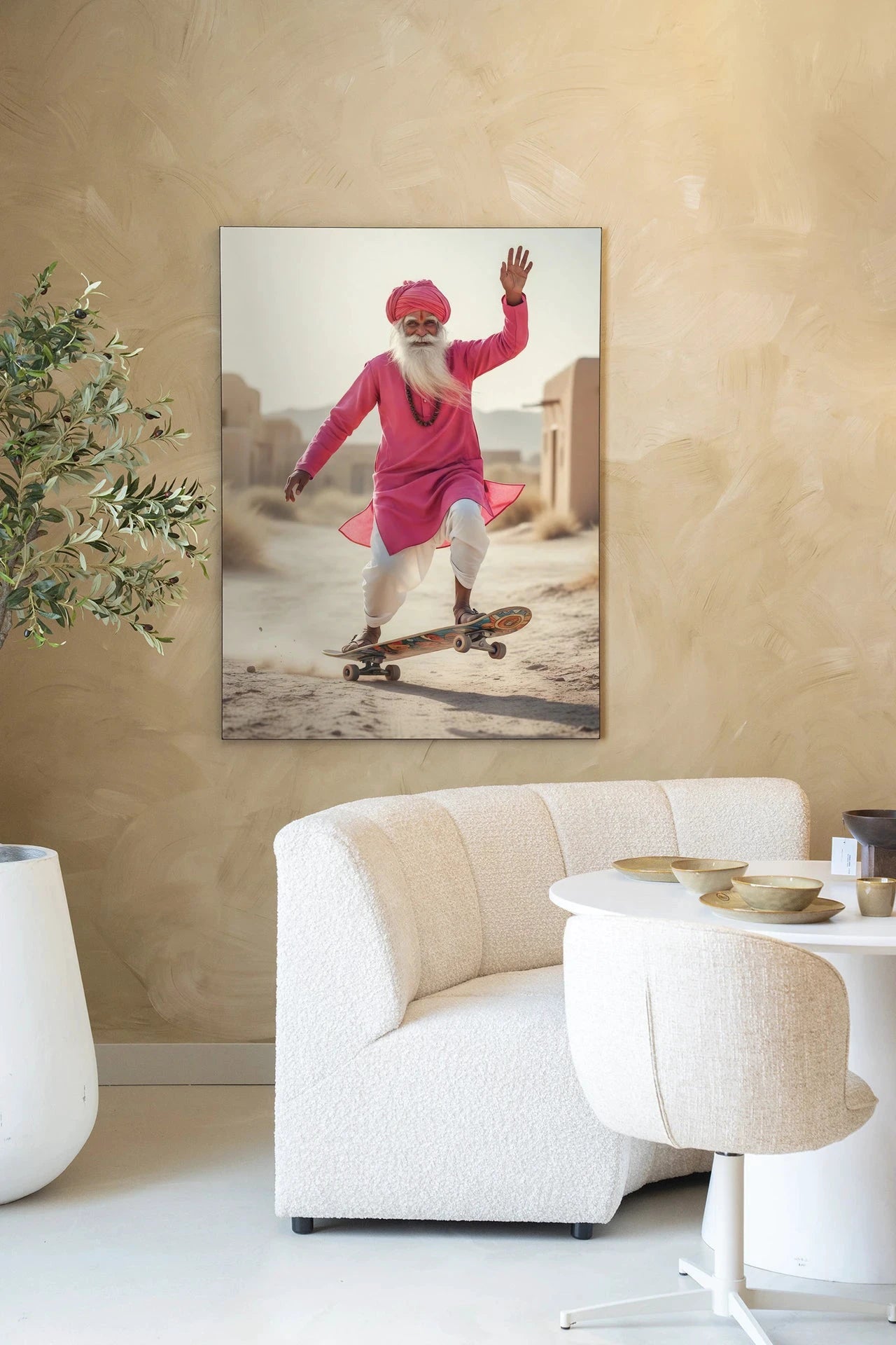 Skating Glory - Moderne Wanddecoratie | Artprint, Glass Art, Wandkleed by Urban Cotton