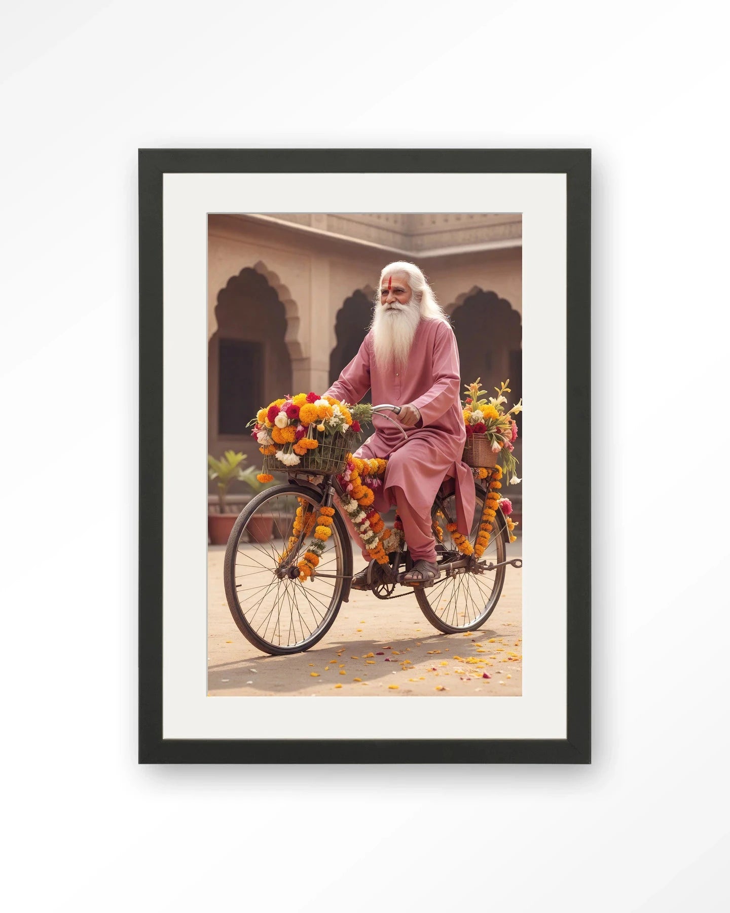 Flower Bike - Moderne Wanddecoratie | Artprint, Glass Art, Wandkleed by Urban Cotton