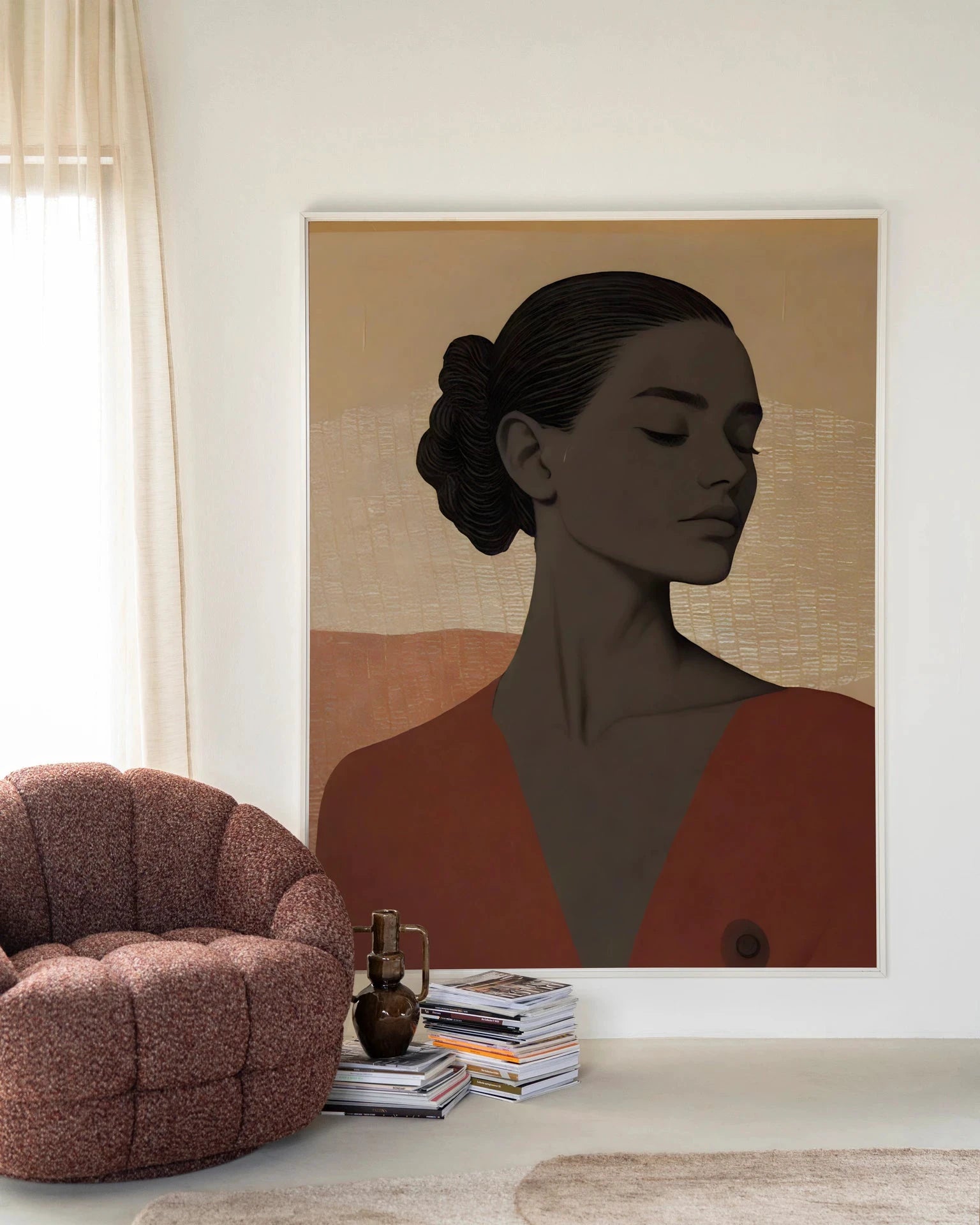 Raisa - Moderne Wanddecoratie | Artprint, Glass Art, Wandkleed by Urban Cotton