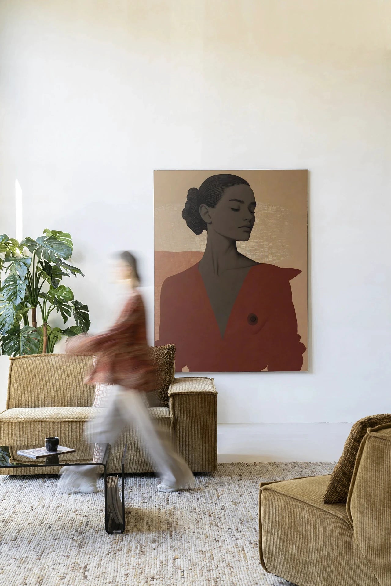 Raisa - Moderne Wanddecoratie | Artprint, Glass Art, Wandkleed by Urban Cotton