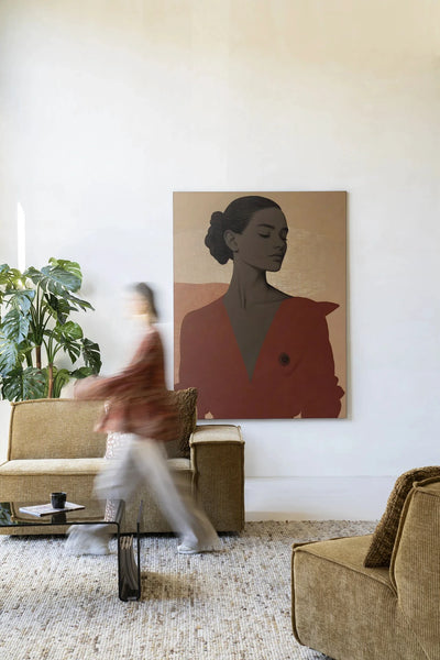 Raisa - Moderne Wanddecoratie | Artprint, Glass Art, Wandkleed by Urban Cotton