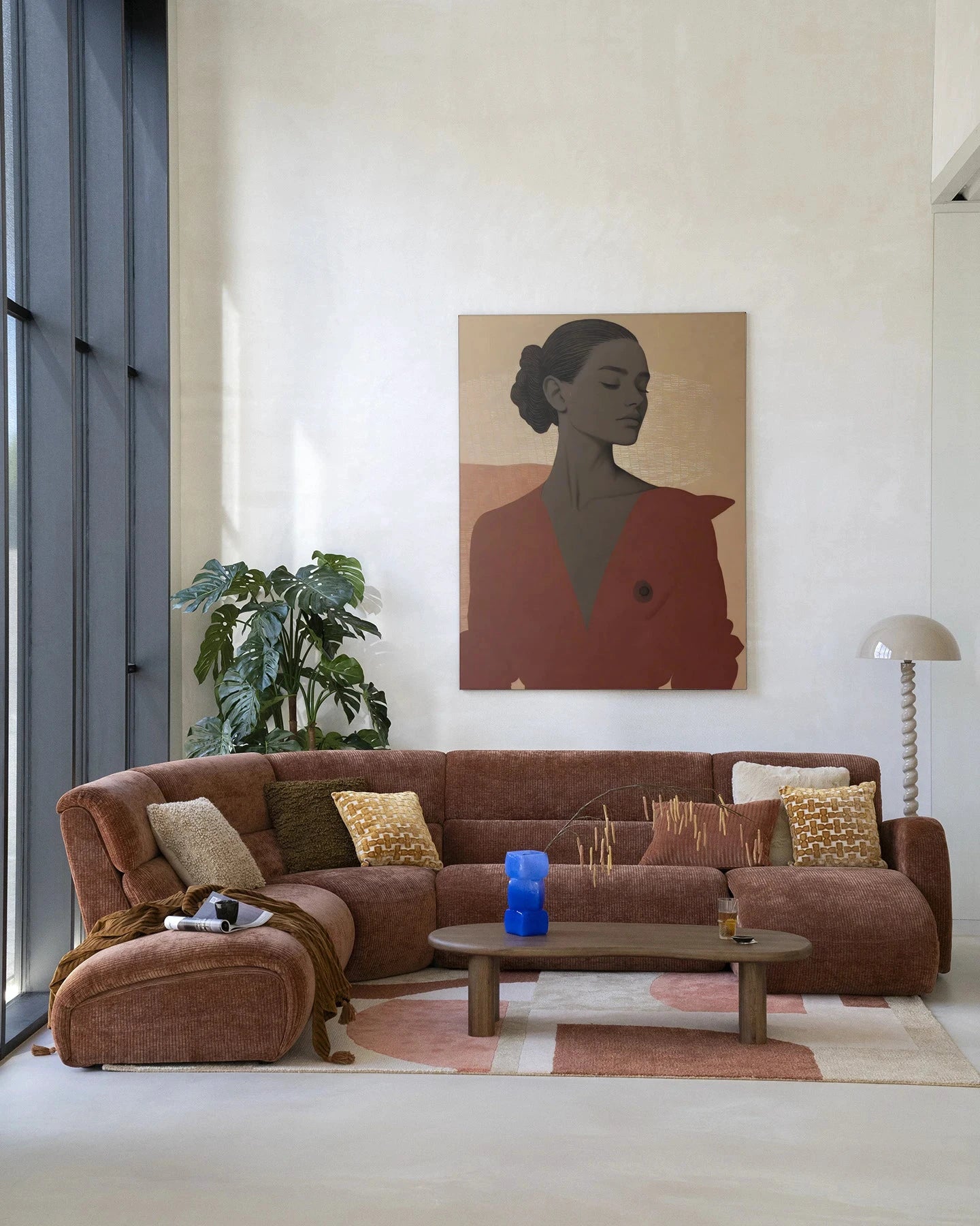 Raisa - Moderne Wanddecoratie | Artprint, Glass Art, Wandkleed by Urban Cotton