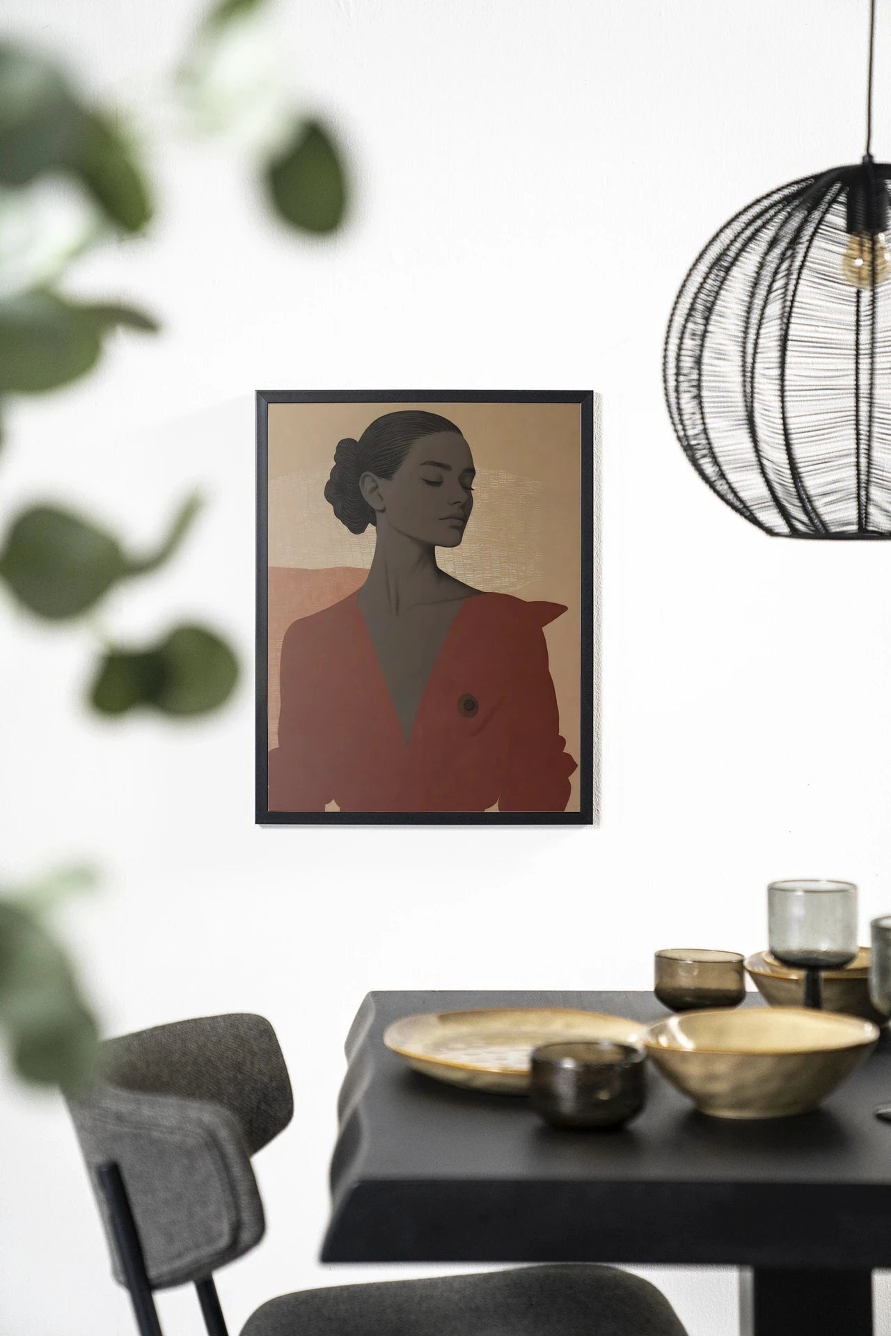 Raisa - Moderne Wanddecoratie | Artprint, Glass Art, Wandkleed by Urban Cotton