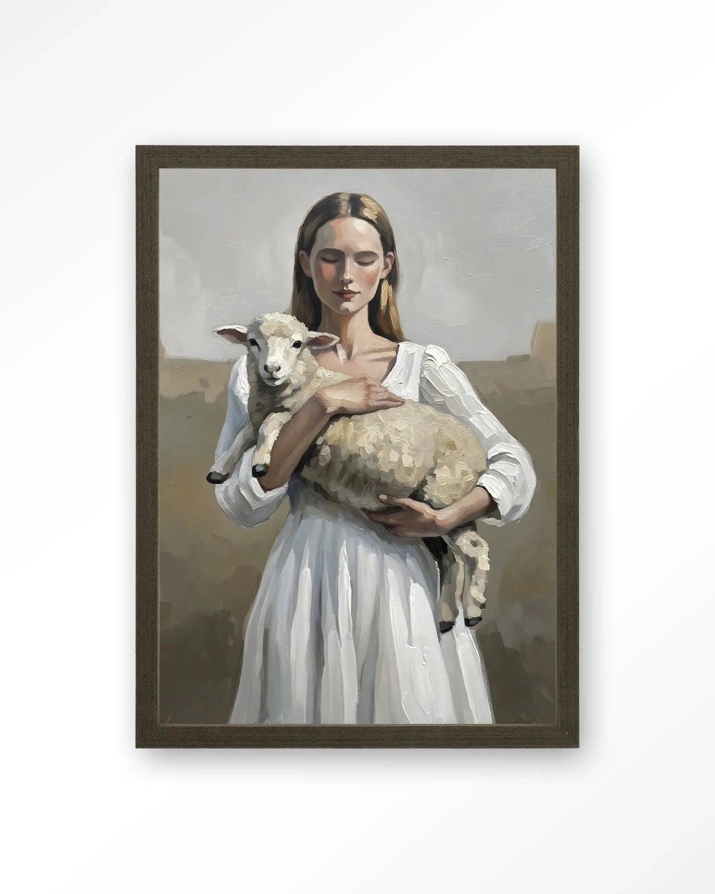 Baby Sheep - Moderne Wanddecoratie | Artprint, Glass Art, Wandkleed by Urban Cotton