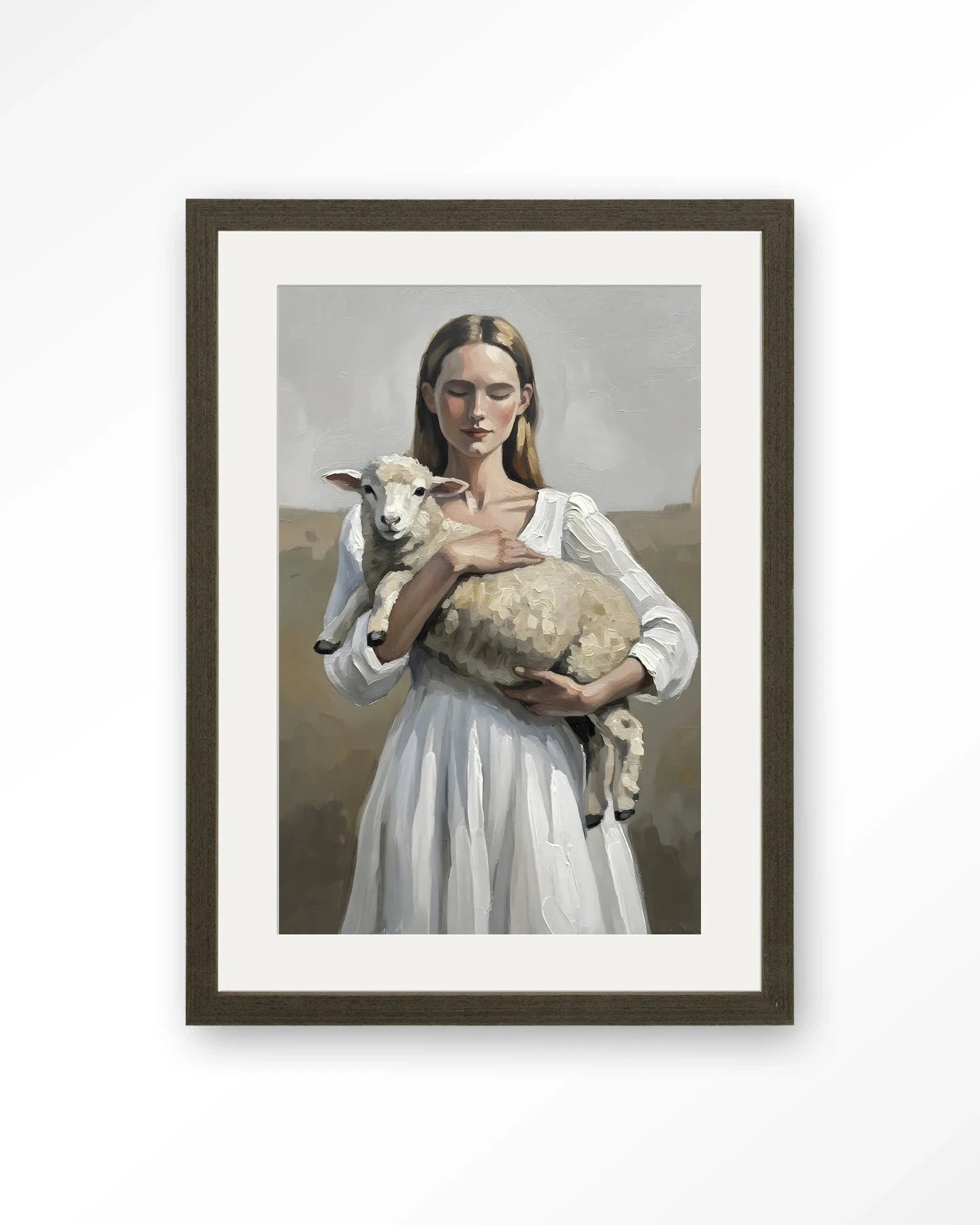 Baby Sheep - Moderne Wanddecoratie | Artprint, Glass Art, Wandkleed by Urban Cotton