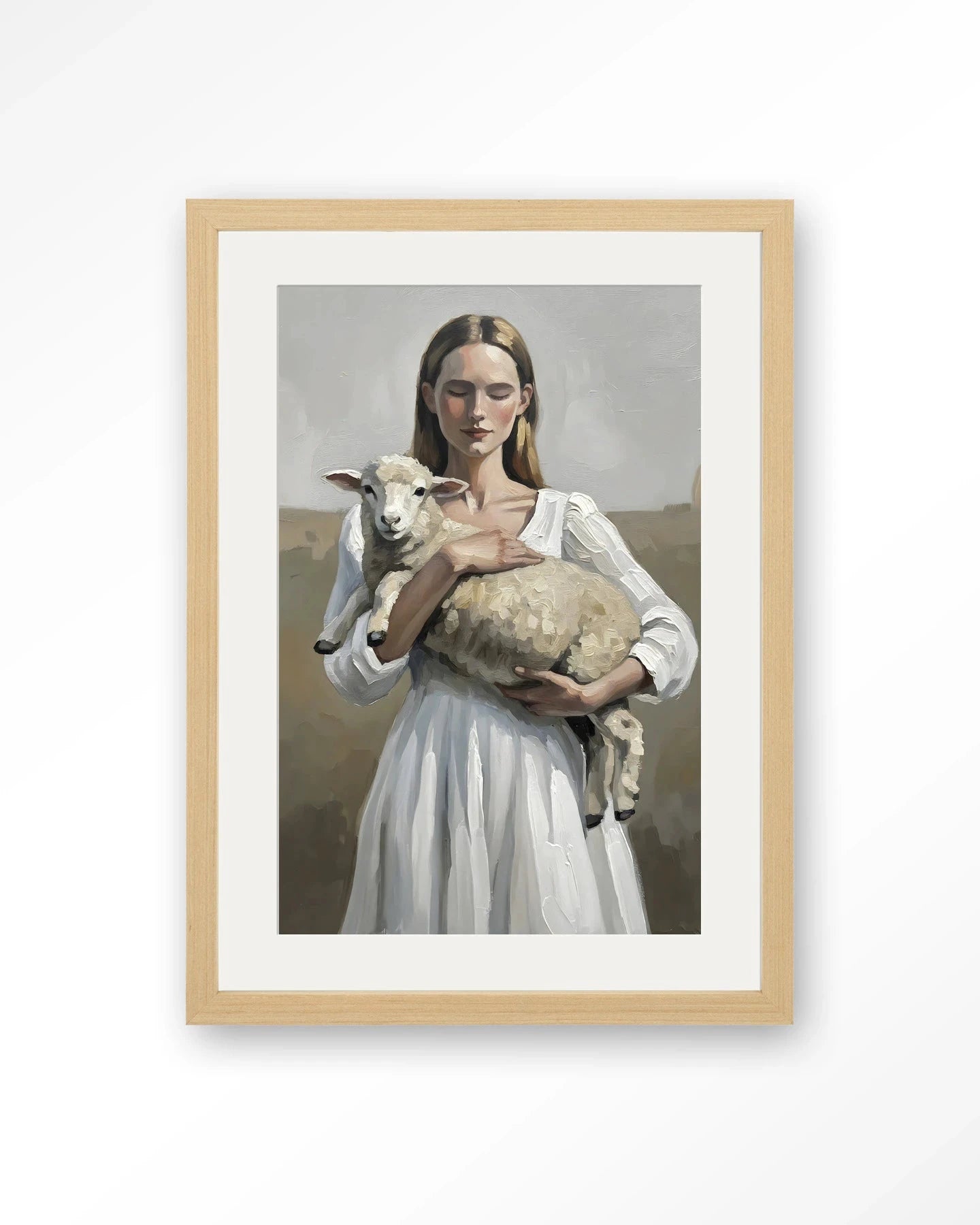 Baby Sheep - Moderne Wanddecoratie | Artprint, Glass Art, Wandkleed by Urban Cotton