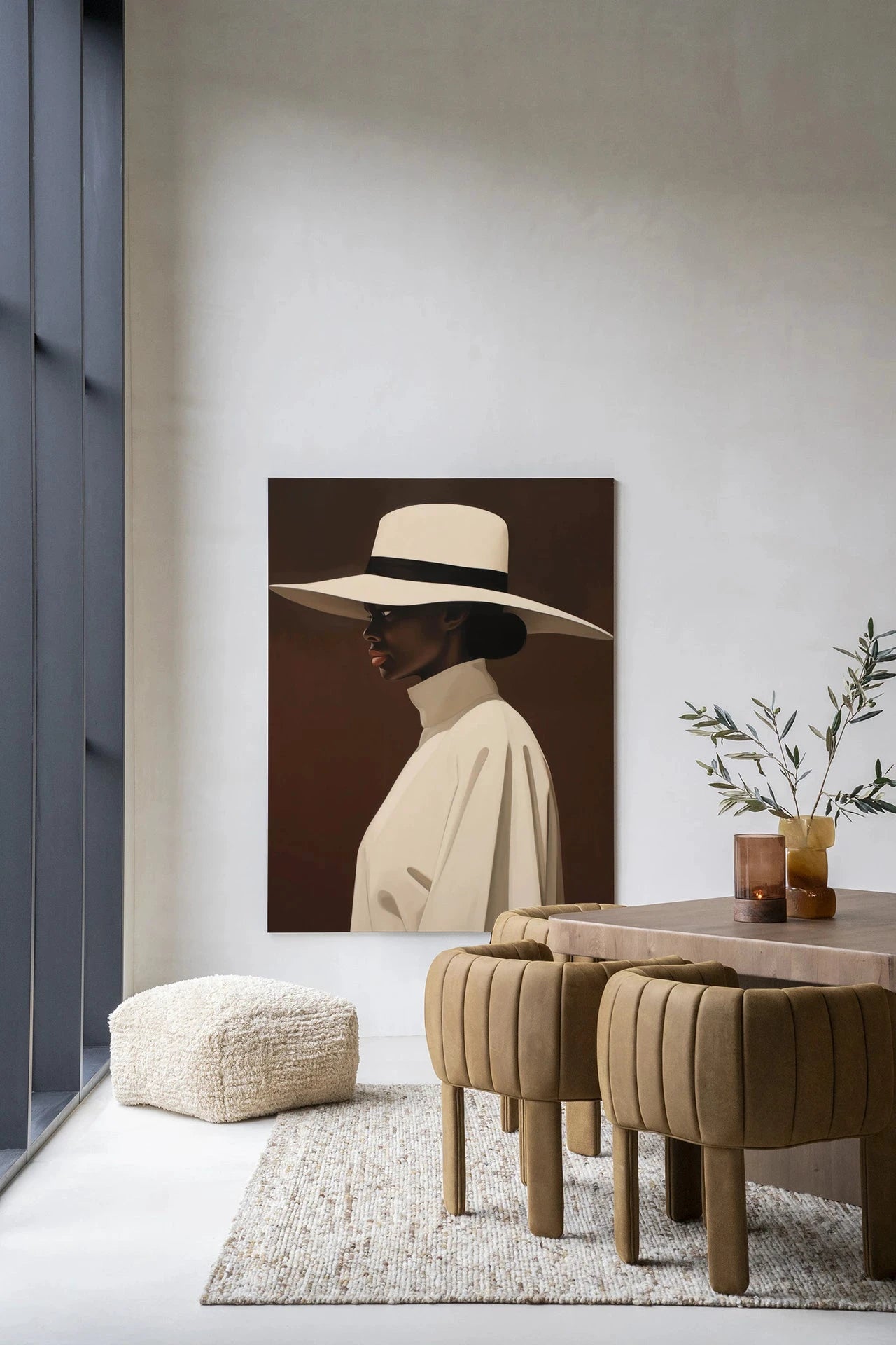 Dolores - Moderne Wanddecoratie | Artprint, Glass Art, Wandkleed by Urban Cotton