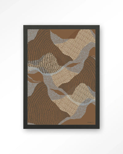 La Ondas 1 - Moderne Wanddecoratie | Artprint, Glass Art, Wandkleed by Urban Cotton