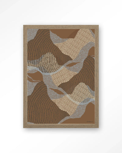 La Ondas 1 - Moderne Wanddecoratie | Artprint, Glass Art, Wandkleed by Urban Cotton