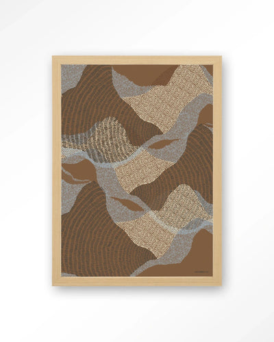 La Ondas 1 - Moderne Wanddecoratie | Artprint, Glass Art, Wandkleed by Urban Cotton