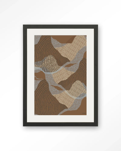 La Ondas 1 - Moderne Wanddecoratie | Artprint, Glass Art, Wandkleed by Urban Cotton