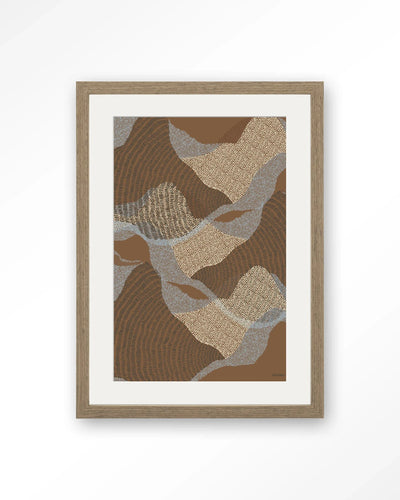 La Ondas 1 - Moderne Wanddecoratie | Artprint, Glass Art, Wandkleed by Urban Cotton
