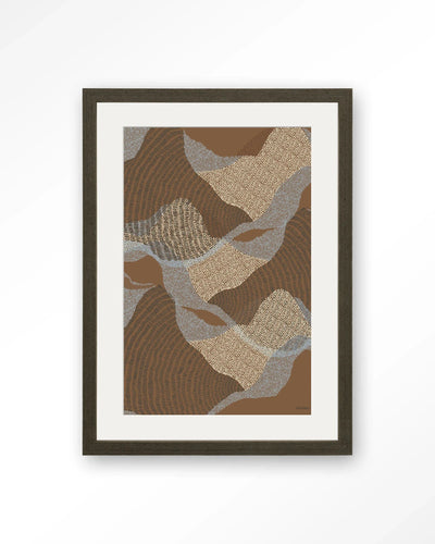 La Ondas 1 - Moderne Wanddecoratie | Artprint, Glass Art, Wandkleed by Urban Cotton