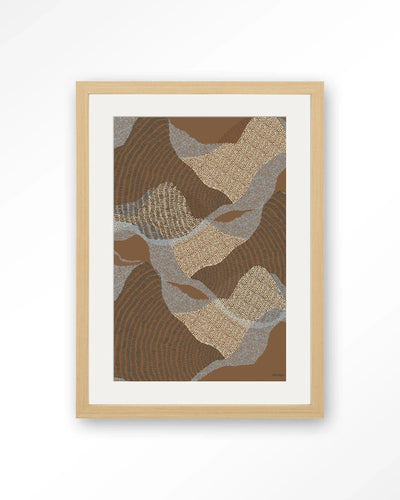 La Ondas 1 - Moderne Wanddecoratie | Artprint, Glass Art, Wandkleed by Urban Cotton
