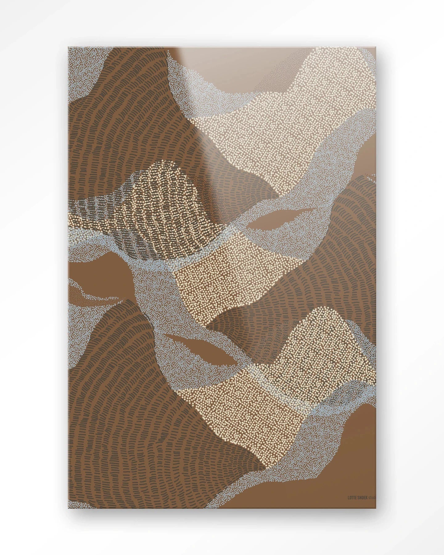 La Ondas 1 - Moderne Wanddecoratie | Artprint, Glass Art, Wandkleed by Urban Cotton
