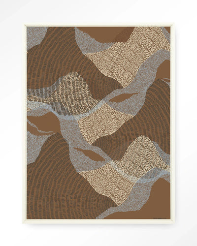 La Ondas 1 - Moderne Wanddecoratie | Artprint, Glass Art, Wandkleed by Urban Cotton