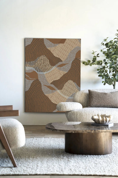 La Ondas 1 - Moderne Wanddecoratie | Artprint, Glass Art, Wandkleed by Urban Cotton