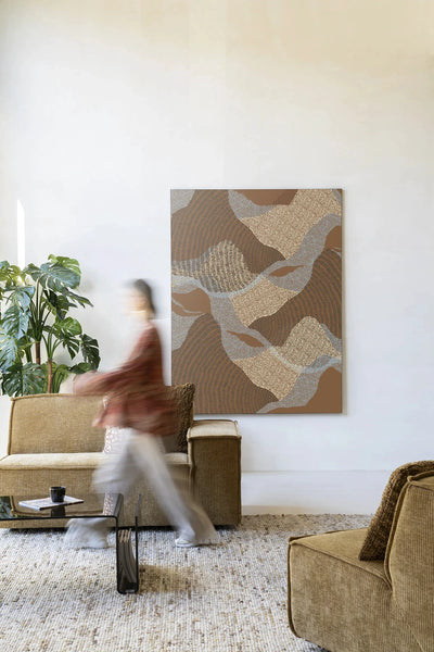 La Ondas 1 - Moderne Wanddecoratie | Artprint, Glass Art, Wandkleed by Urban Cotton