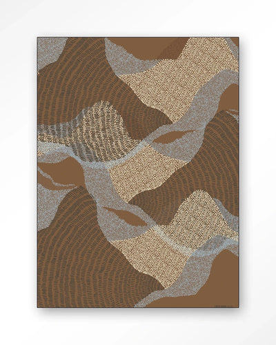 La Ondas 1 - Moderne Wanddecoratie | Artprint, Glass Art, Wandkleed by Urban Cotton