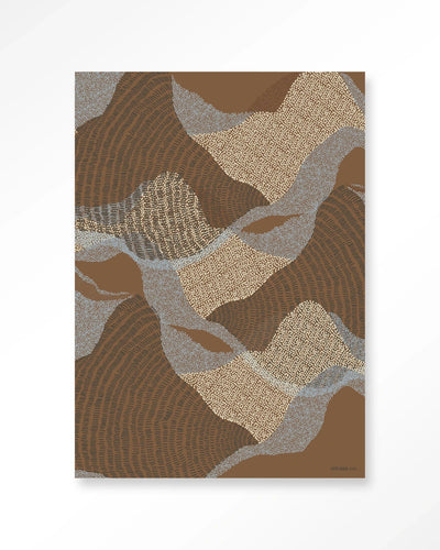 La Ondas 1 - Moderne Wanddecoratie | Artprint, Glass Art, Wandkleed by Urban Cotton