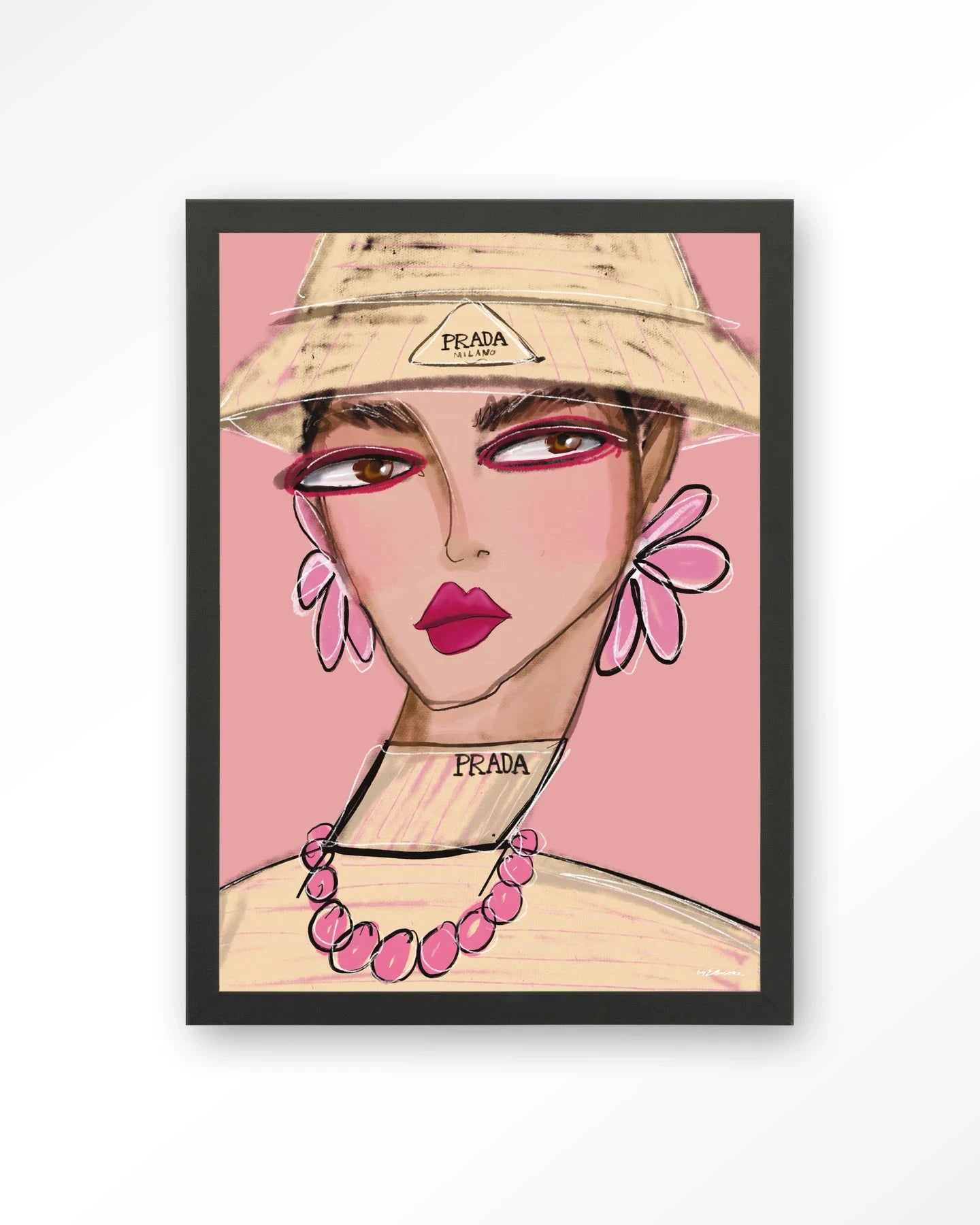 She Wears Prada - Moderne Wanddecoratie | Artprint, Glass Art, Wandkleed by Urban Cotton