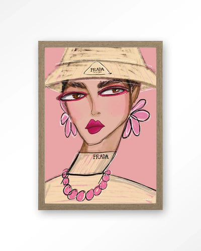 She Wears Prada - Moderne Wanddecoratie | Artprint, Glass Art, Wandkleed by Urban Cotton