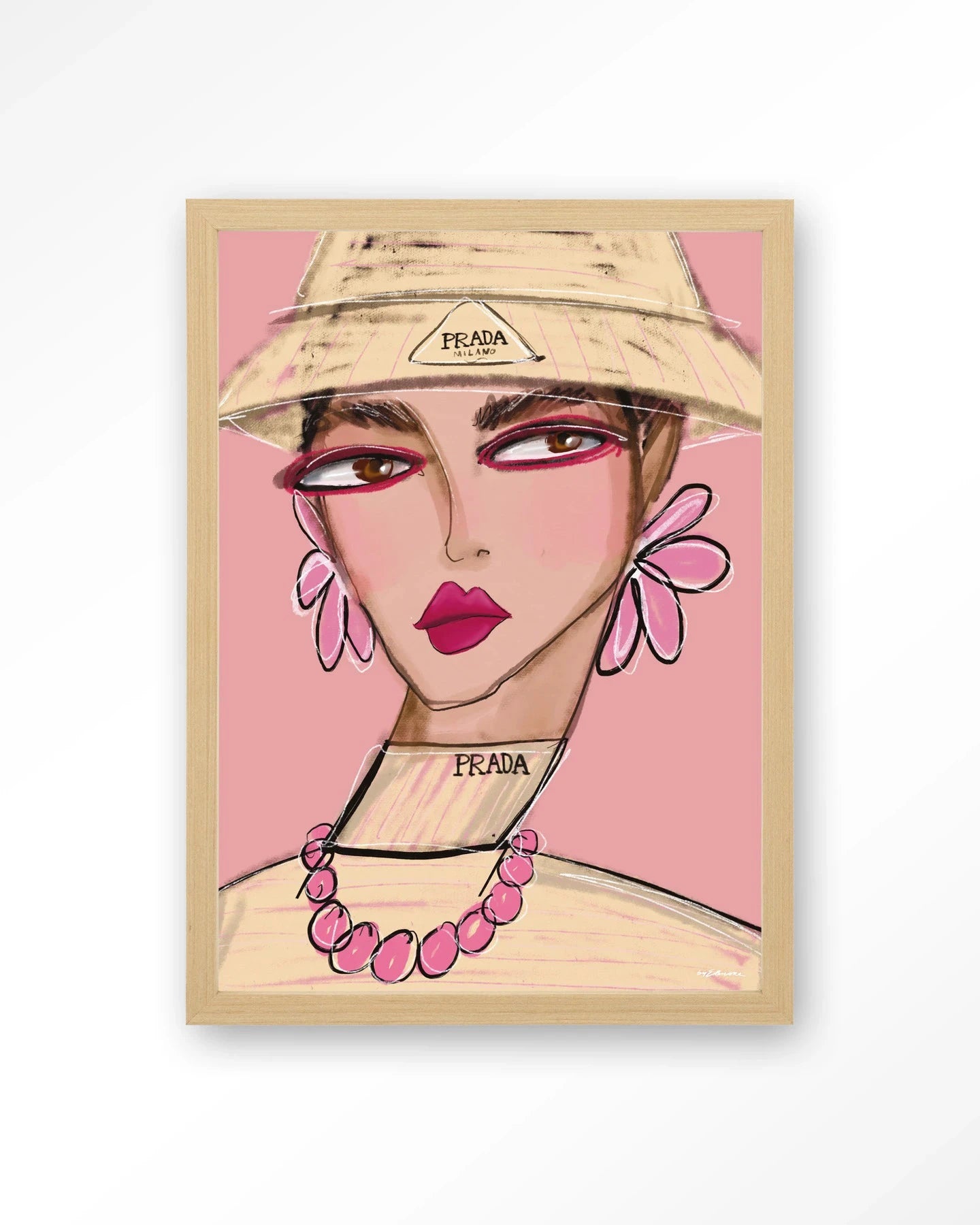 She Wears Prada - Moderne Wanddecoratie | Artprint, Glass Art, Wandkleed by Urban Cotton