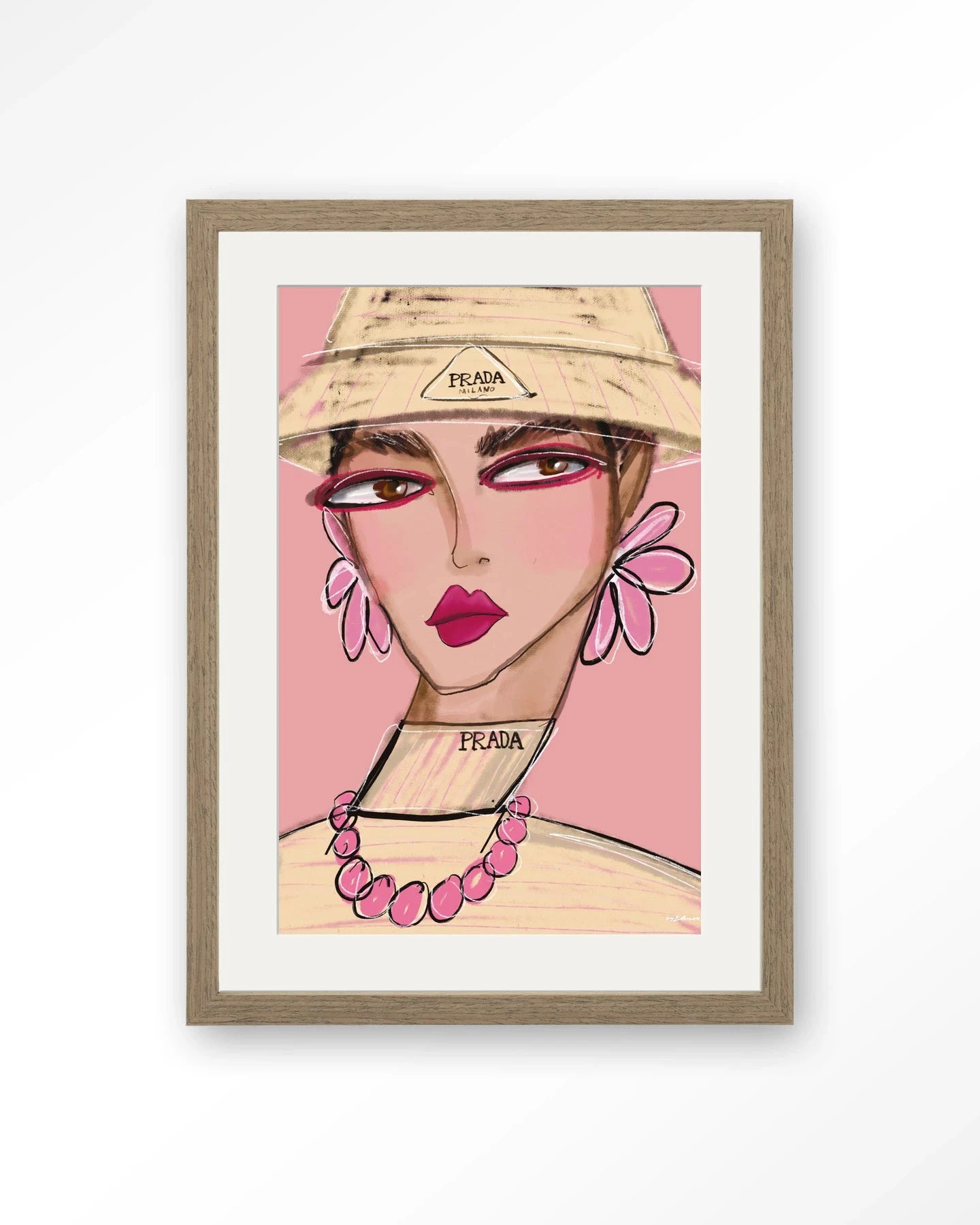 She Wears Prada - Moderne Wanddecoratie | Artprint, Glass Art, Wandkleed by Urban Cotton