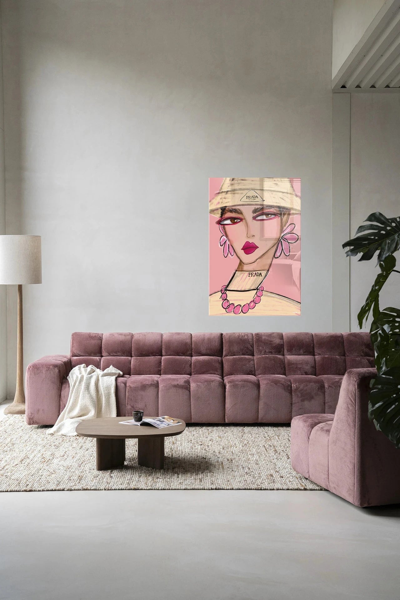 She Wears Prada - Moderne Wanddecoratie | Artprint, Glass Art, Wandkleed by Urban Cotton