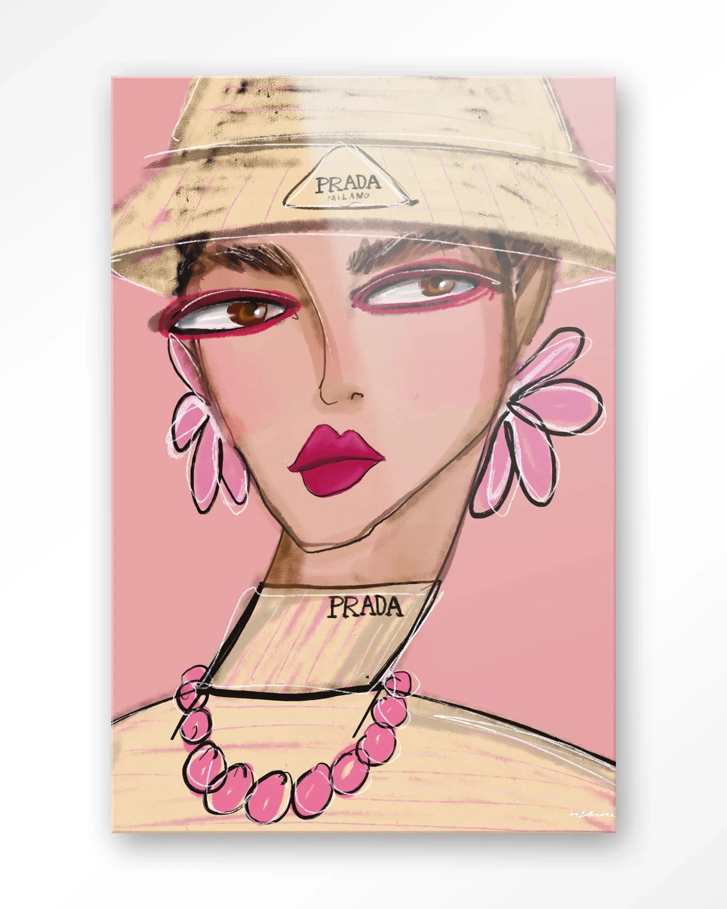 She Wears Prada - Moderne Wanddecoratie | Artprint, Glass Art, Wandkleed by Urban Cotton