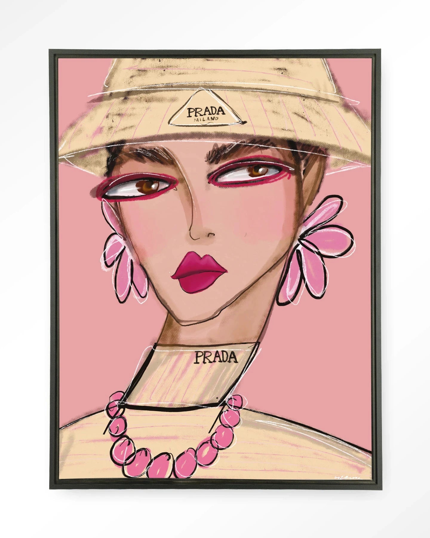 She Wears Prada - Moderne Wanddecoratie | Artprint, Glass Art, Wandkleed by Urban Cotton