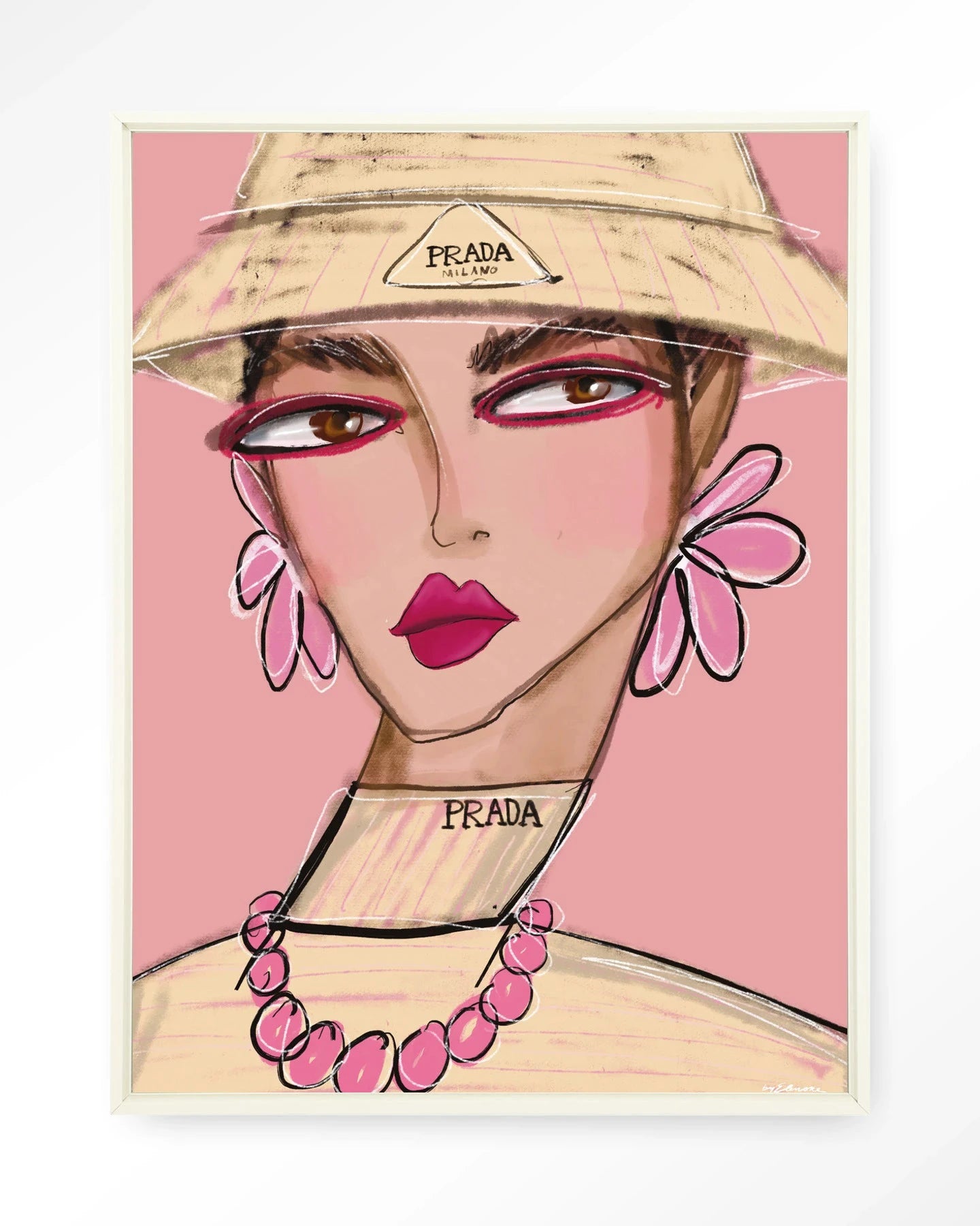 She Wears Prada - Moderne Wanddecoratie | Artprint, Glass Art, Wandkleed by Urban Cotton