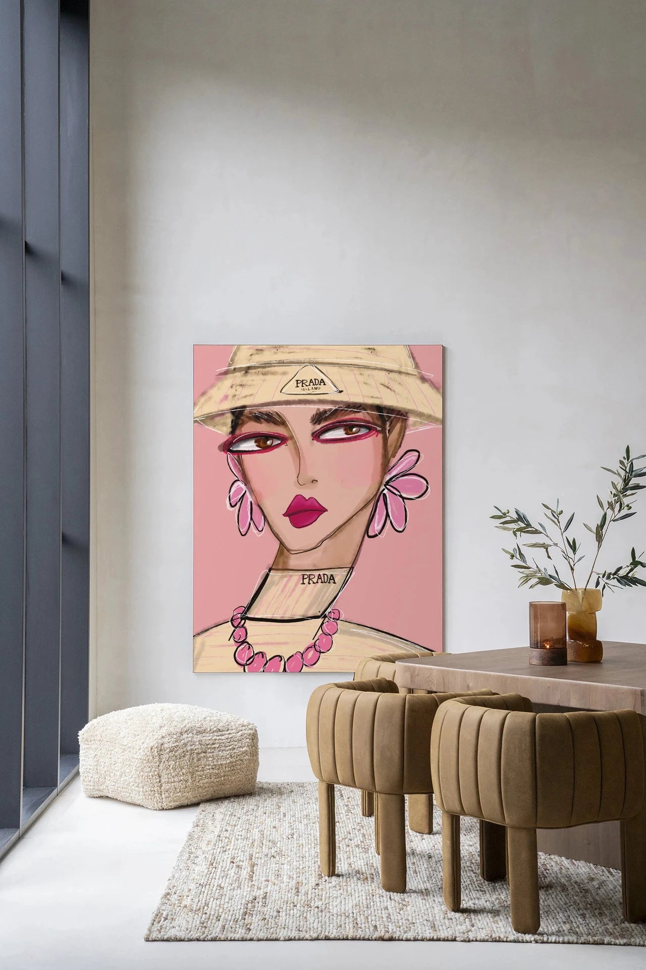 She Wears Prada - Moderne Wanddecoratie | Artprint, Glass Art, Wandkleed by Urban Cotton