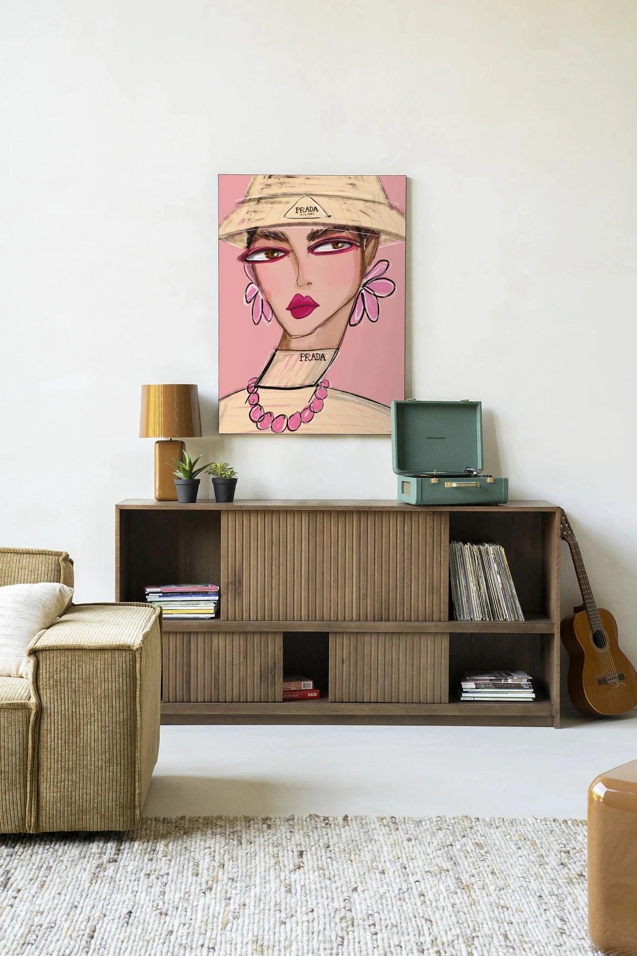 She Wears Prada - Moderne Wanddecoratie | Artprint, Glass Art, Wandkleed by Urban Cotton