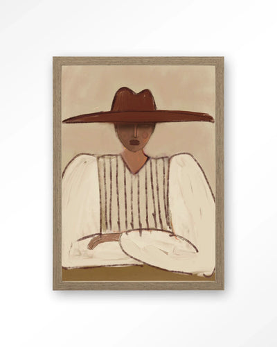 Sunhat - Moderne Wanddecoratie | Artprint, Glass Art, Wandkleed by Urban Cotton