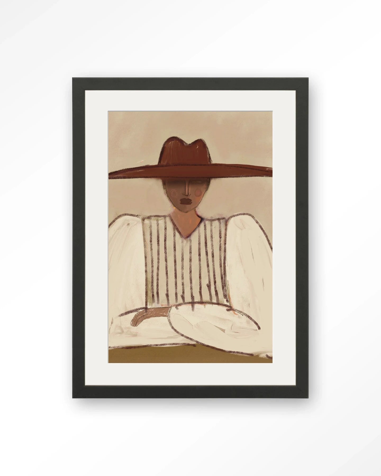 Sunhat - Moderne Wanddecoratie | Artprint, Glass Art, Wandkleed by Urban Cotton