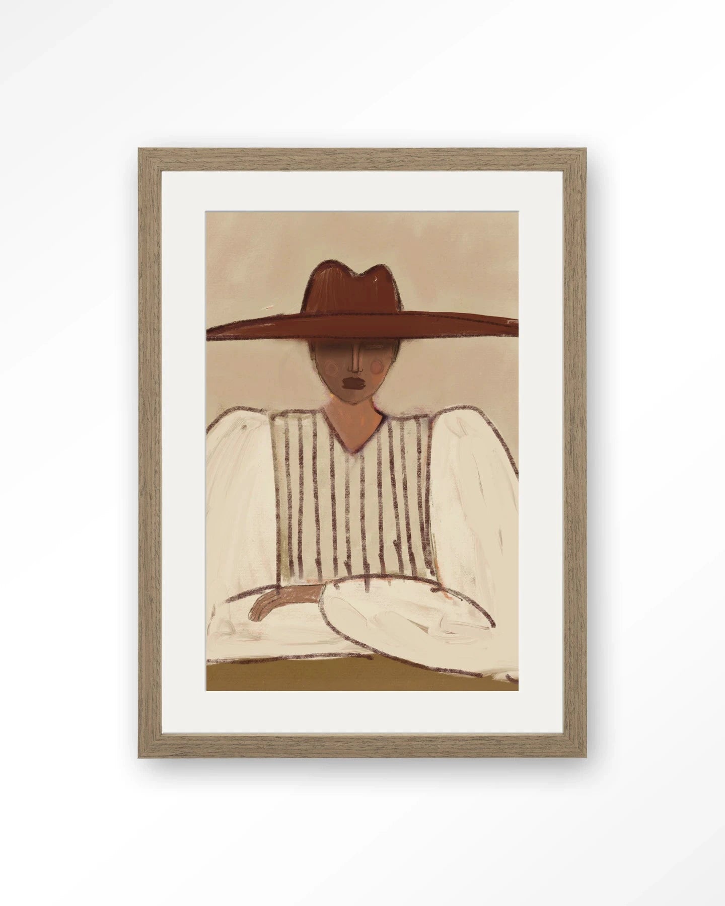 Sunhat - Moderne Wanddecoratie | Artprint, Glass Art, Wandkleed by Urban Cotton