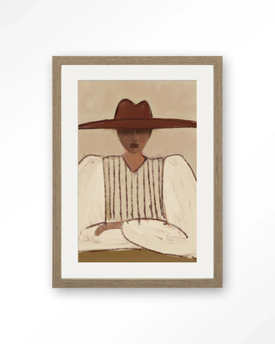 Sunhat - Moderne Wanddecoratie | Artprint, Glass Art, Wandkleed by Urban Cotton
