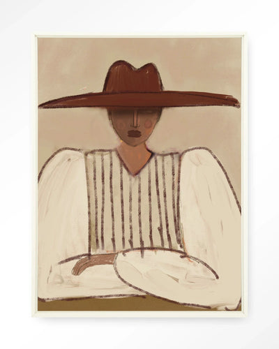 Sunhat - Moderne Wanddecoratie | Artprint, Glass Art, Wandkleed by Urban Cotton