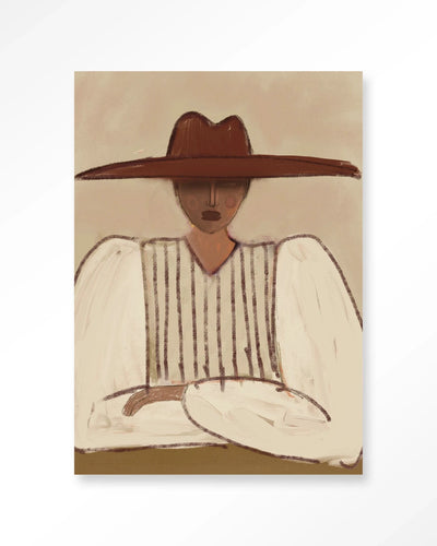 Sunhat - Moderne Wanddecoratie | Artprint, Glass Art, Wandkleed by Urban Cotton