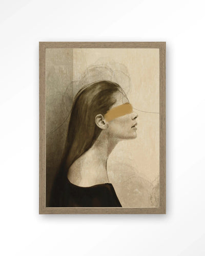 In Her Mind - Moderne Wanddecoratie | Artprint, Glass Art, Wandkleed by Urban Cotton