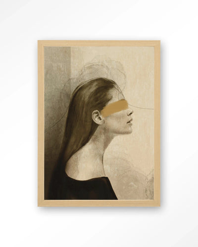 In Her Mind - Moderne Wanddecoratie | Artprint, Glass Art, Wandkleed by Urban Cotton