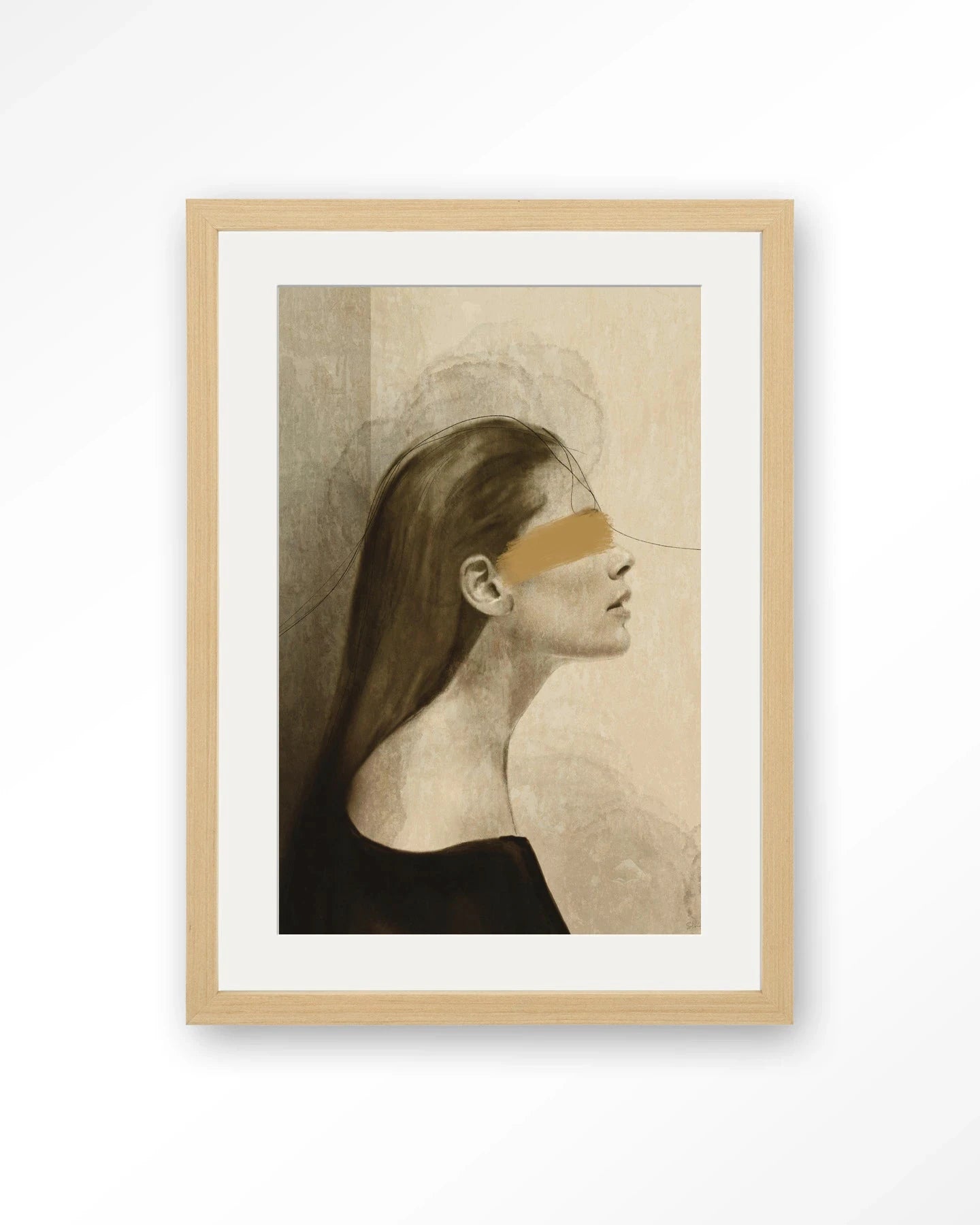 In Her Mind - Moderne Wanddecoratie | Artprint, Glass Art, Wandkleed by Urban Cotton