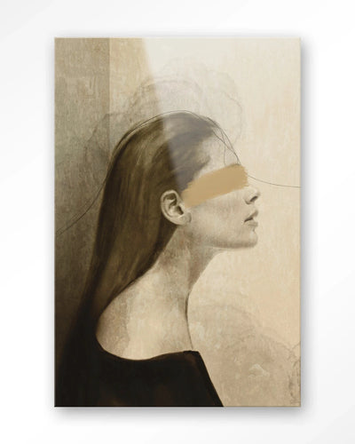 In Her Mind - Moderne Wanddecoratie | Artprint, Glass Art, Wandkleed by Urban Cotton