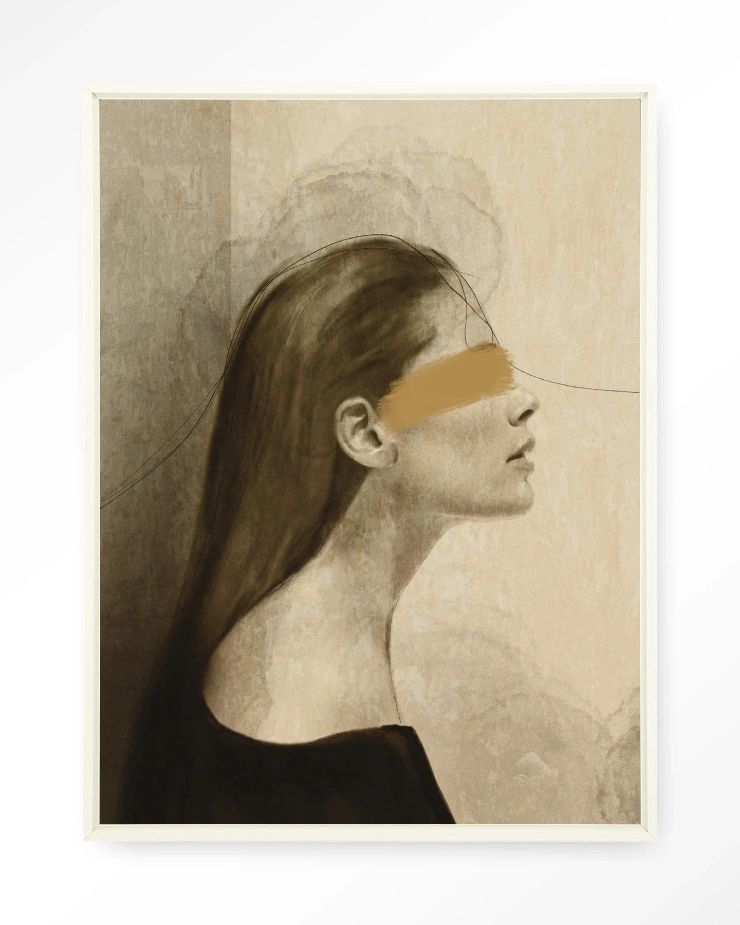 In Her Mind - Moderne Wanddecoratie | Artprint, Glass Art, Wandkleed by Urban Cotton